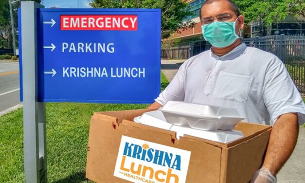“Krishna Lunch for Healthcare Heroes” Launches in Gainesville, Florida