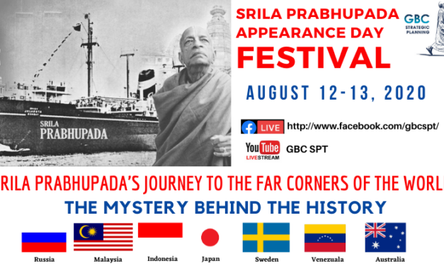 Special Vyasa-Puja Online Event to Celebrate Srila Prabhupada’s Journeys to the Far Corners of the World (from ISKCON News)