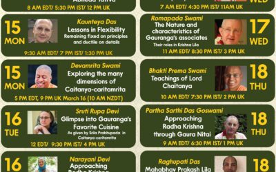 CELEBRATING SRI CAITANYA CARITAMRITA – EVENTS