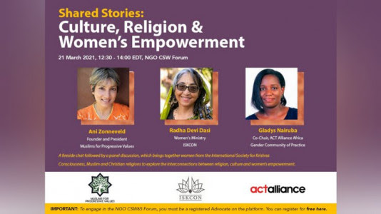 ISKCON at the UN Organizes Interfaith Panel on Women’s Empowerment