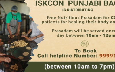 Free Nutricious Prasad for COVID patients