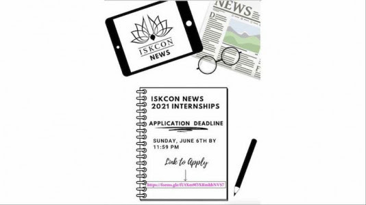 ISKCON News’ Summer Internship Program
