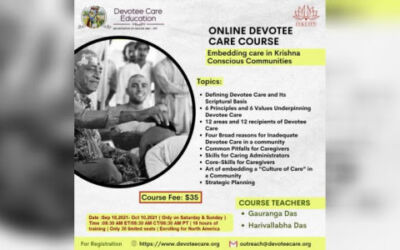 Online Devotee Care Course Aims to Embed Care in Krishna Conscious Communities