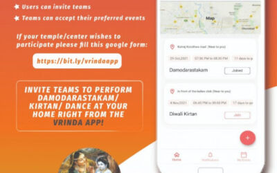 Vrinda App for managing Kirtan requests