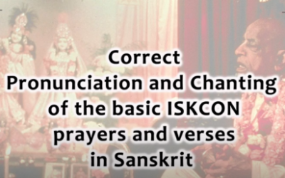 “Sanskrit Pronunciation for ISKCON”