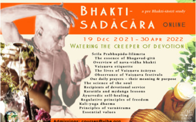 VIHE Bhakti-sadacara Course 2022